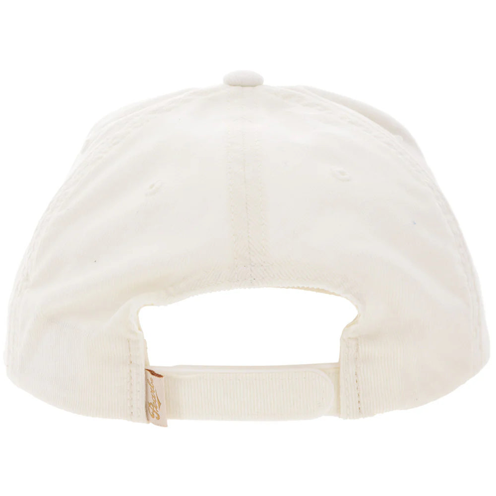 HOOEY
"PEARL" HAT CREAM CORDUROY W/YELLOW STITCHING