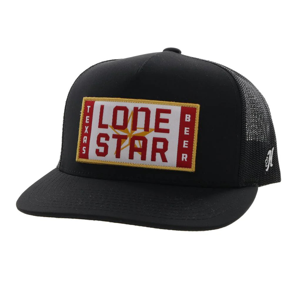 LONE STAR" BLACK PATCH HAT🧢✅