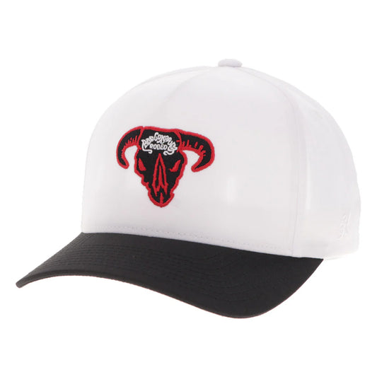 BAD COMPANY HAT WHITE/BLACK W/RED & BLACK LOGO🧢✅