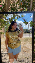 Load image into Gallery viewer, Gold Rush Plus Size Top
