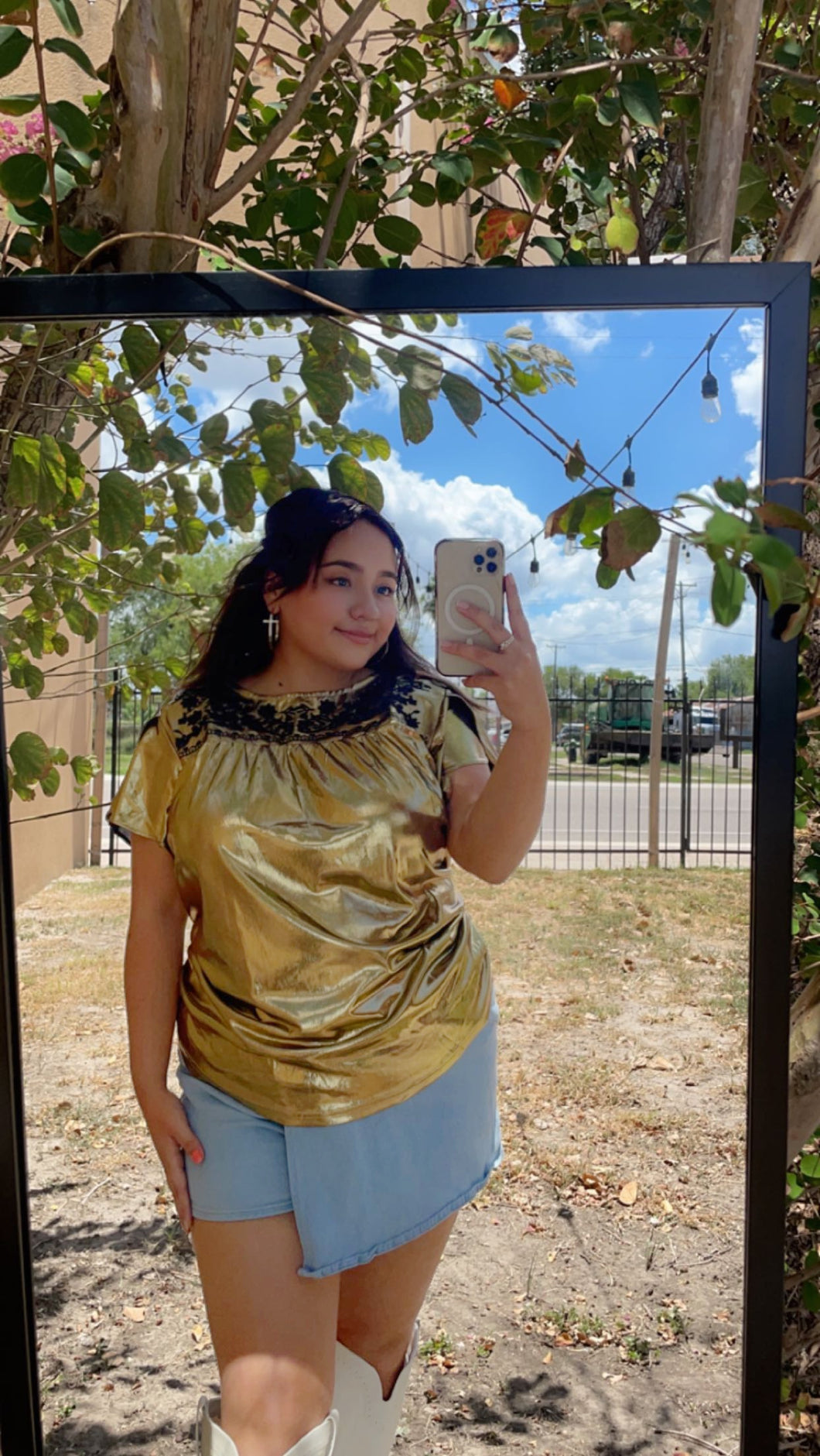 Gold Rush Plus Size Top