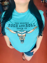 Load image into Gallery viewer, R&amp;R Turquoise Aztec Bull
