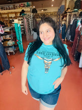 Load image into Gallery viewer, R&amp;R Turquoise Aztec Bull
