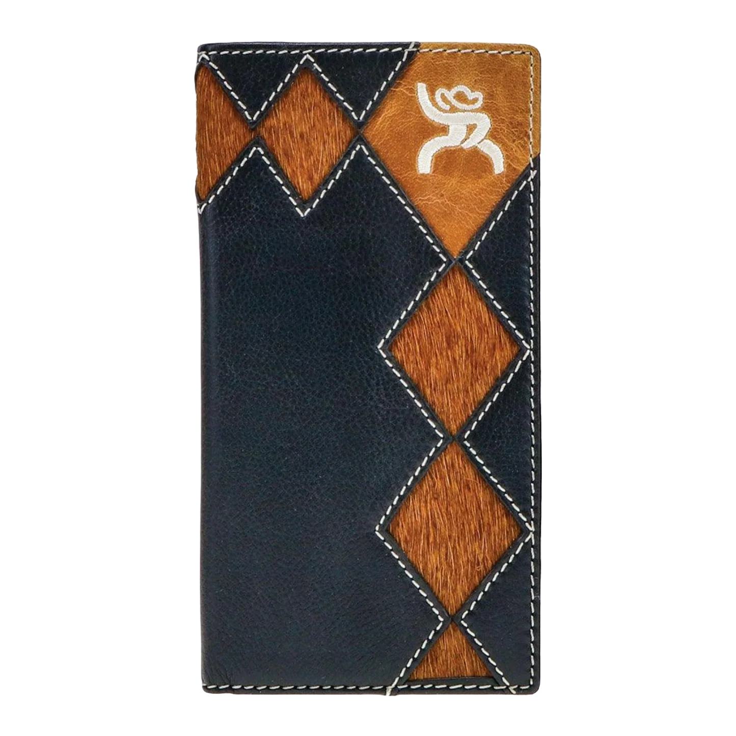 Hooey Roughy Crazy Horse Black & Brown Western Wallet RW004-BKBR✅