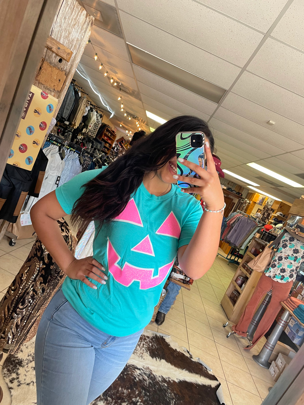 Glitter Pumpkin Tee