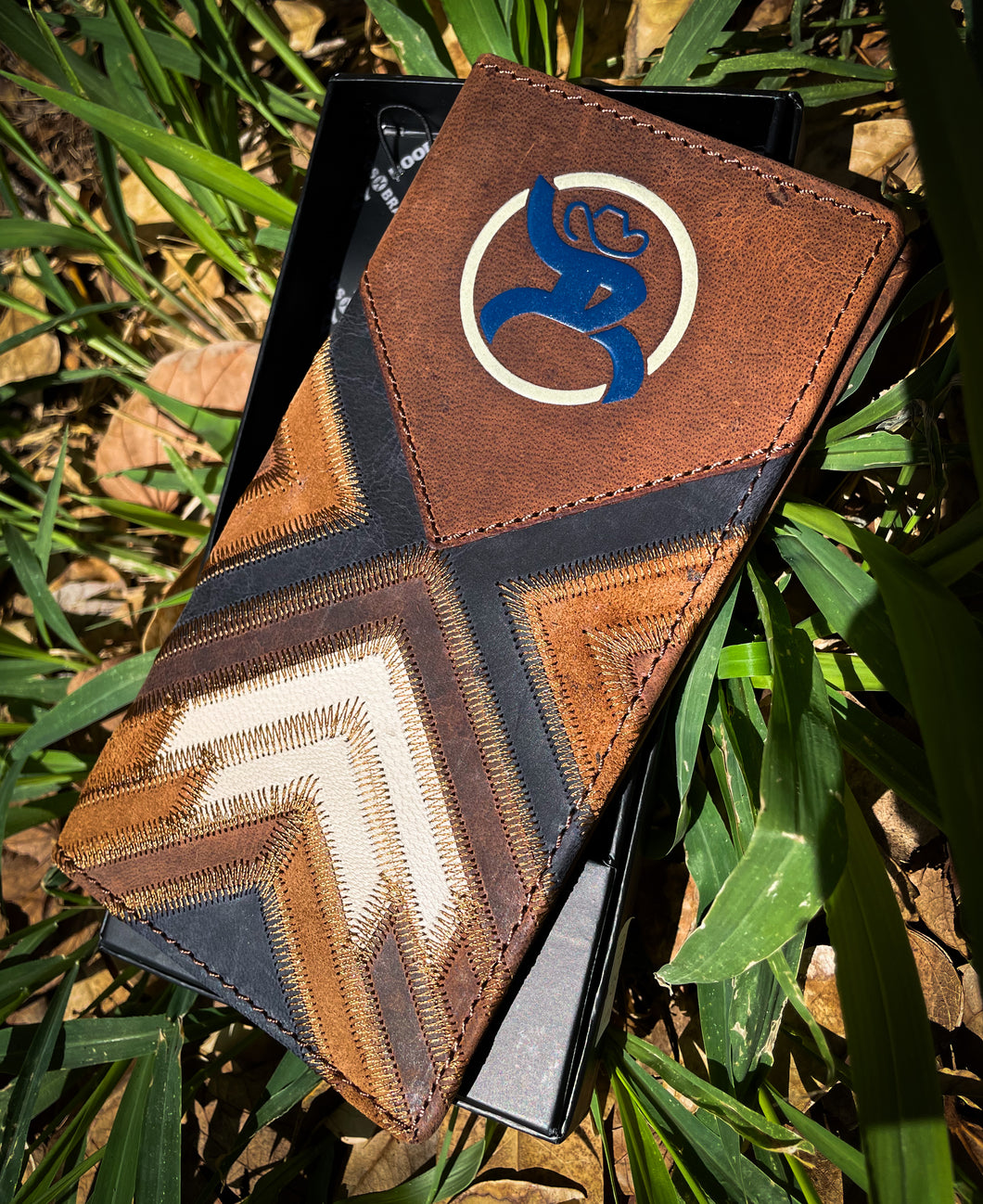 “Kamali” Roughy Roughout Logo Rodeo Wallet
