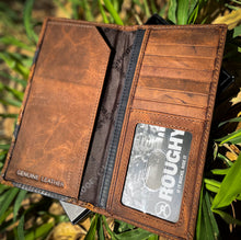 Load image into Gallery viewer, “Kamali” Roughy Roughout Logo Rodeo Wallet
