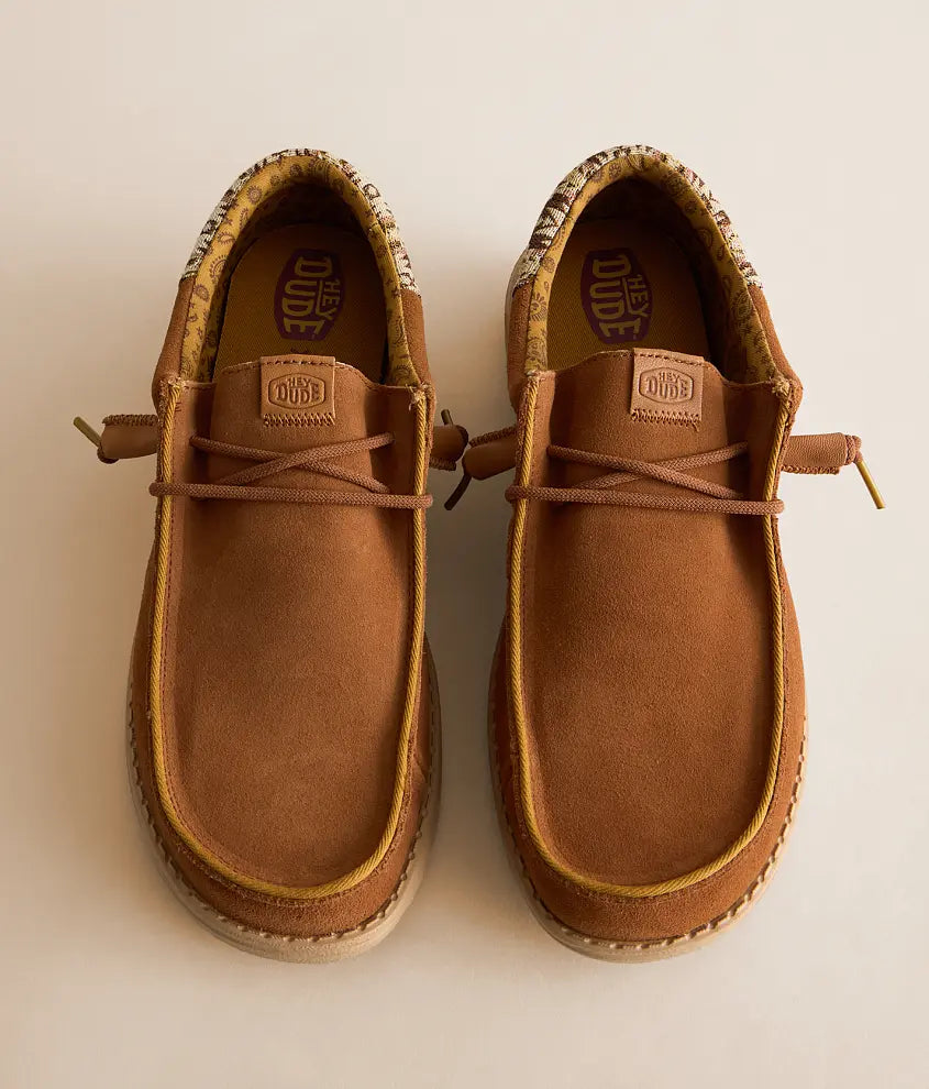 Wally Funk Teton Suede- Argan Oil/Multi🤠