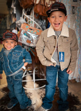 Load image into Gallery viewer, Infant/ Toddler Denim Sherpa-Lined Jacket
