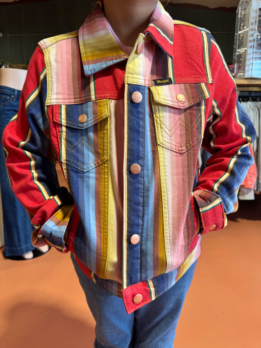 Lainey Wilson X Wrangler Girls Serape Striped Jacket 🤠