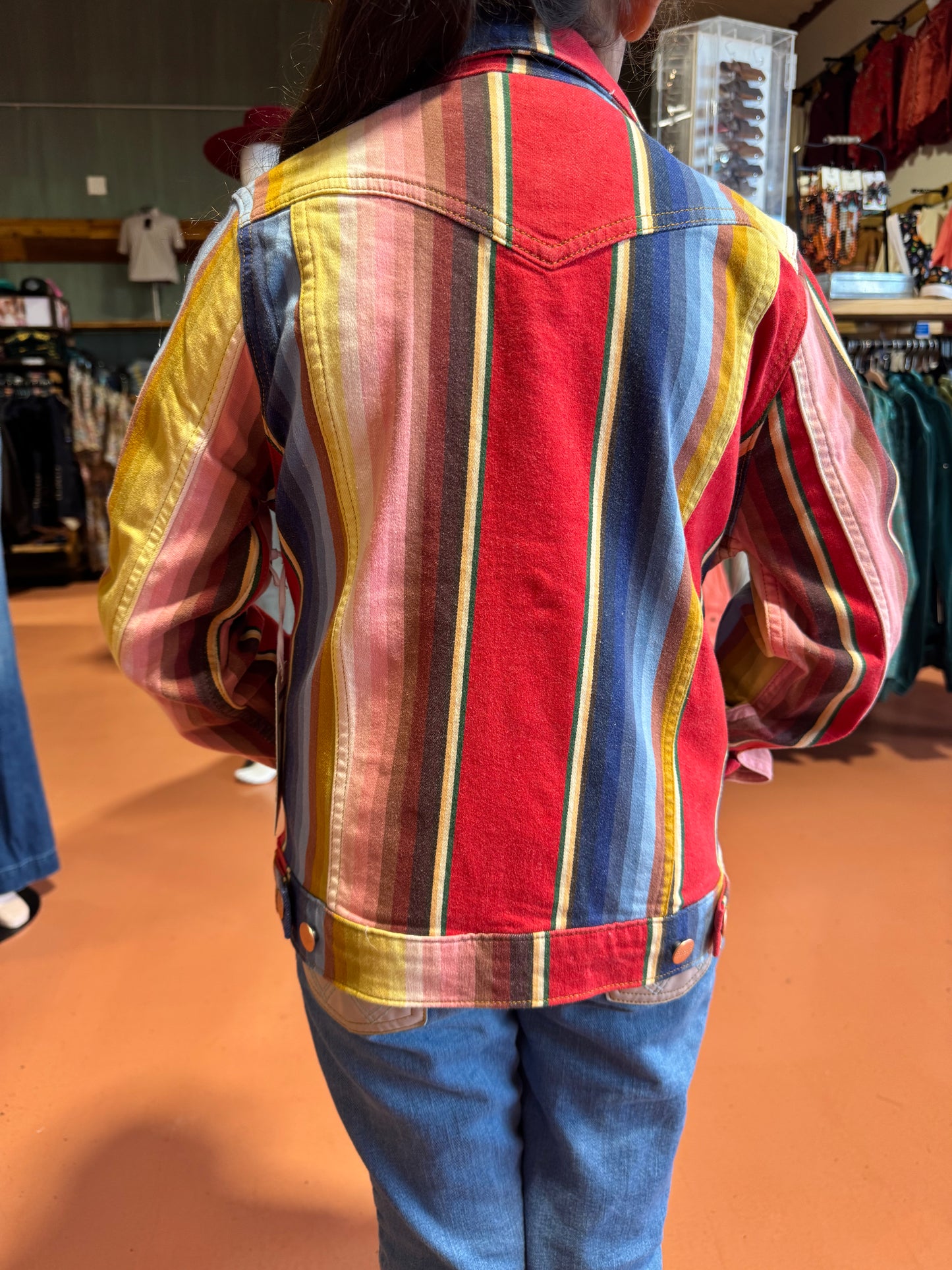Lainey Wilson X Wrangler Girls Serape Striped Jacket 🤠
