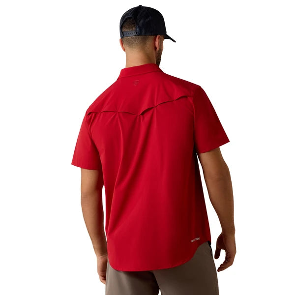 ARIAT FRONTIERTOUGH VENTTEK SCARLET - MENS SHIRT - 10077068