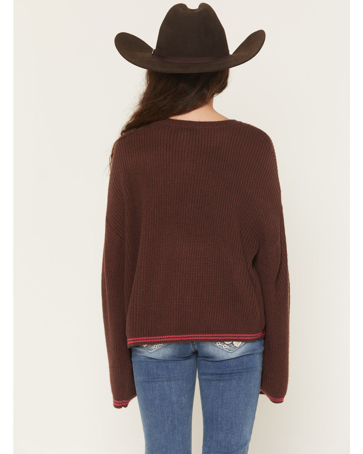 ROCK & ROLL DENIM GIRL'S HOWDY Y'ALL STITCH SWEATER