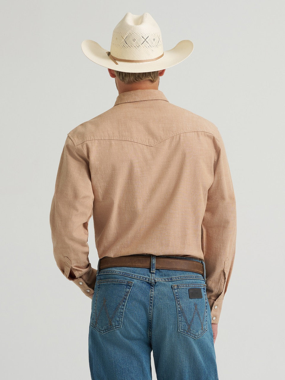 WRANGLER CODY JOHNSON BROWN SNAP - MENS SHIRT - 112374497 👕