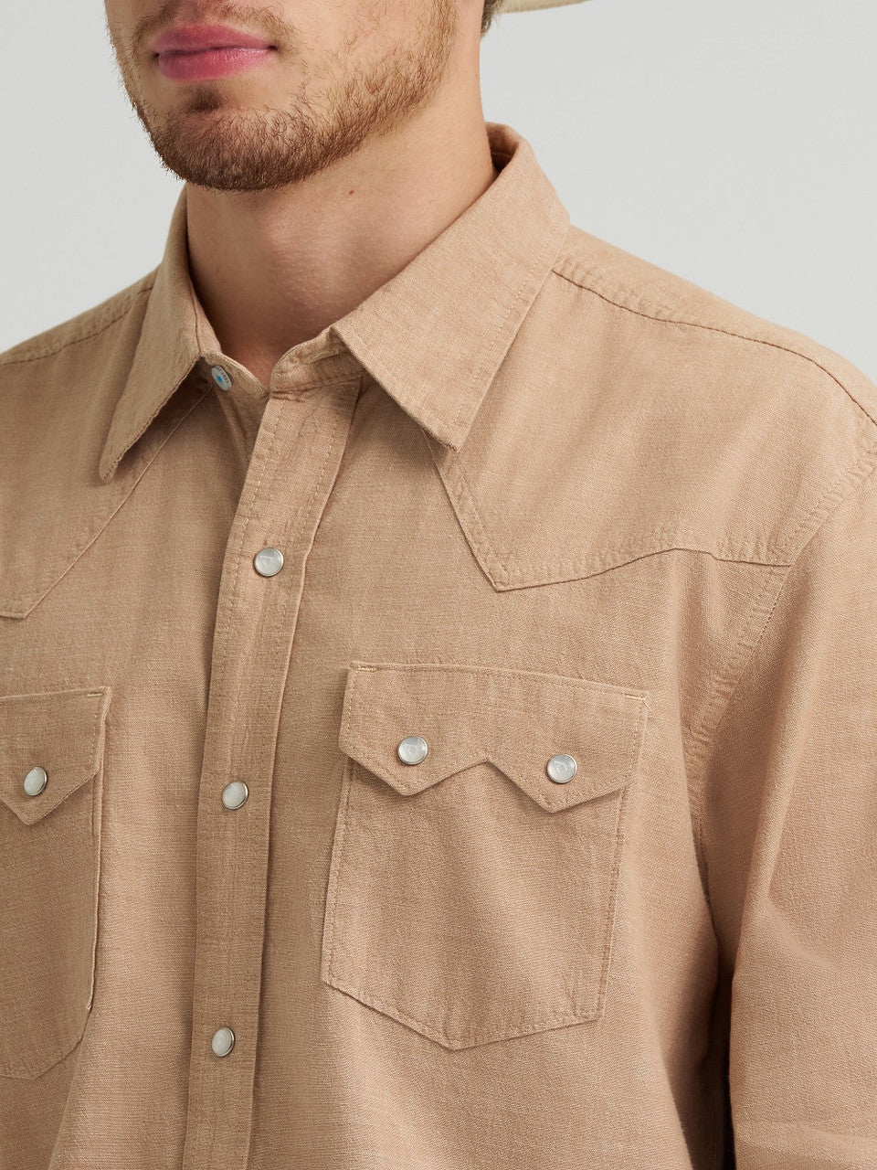 WRANGLER CODY JOHNSON BROWN SNAP - MENS SHIRT - 112374497 👕