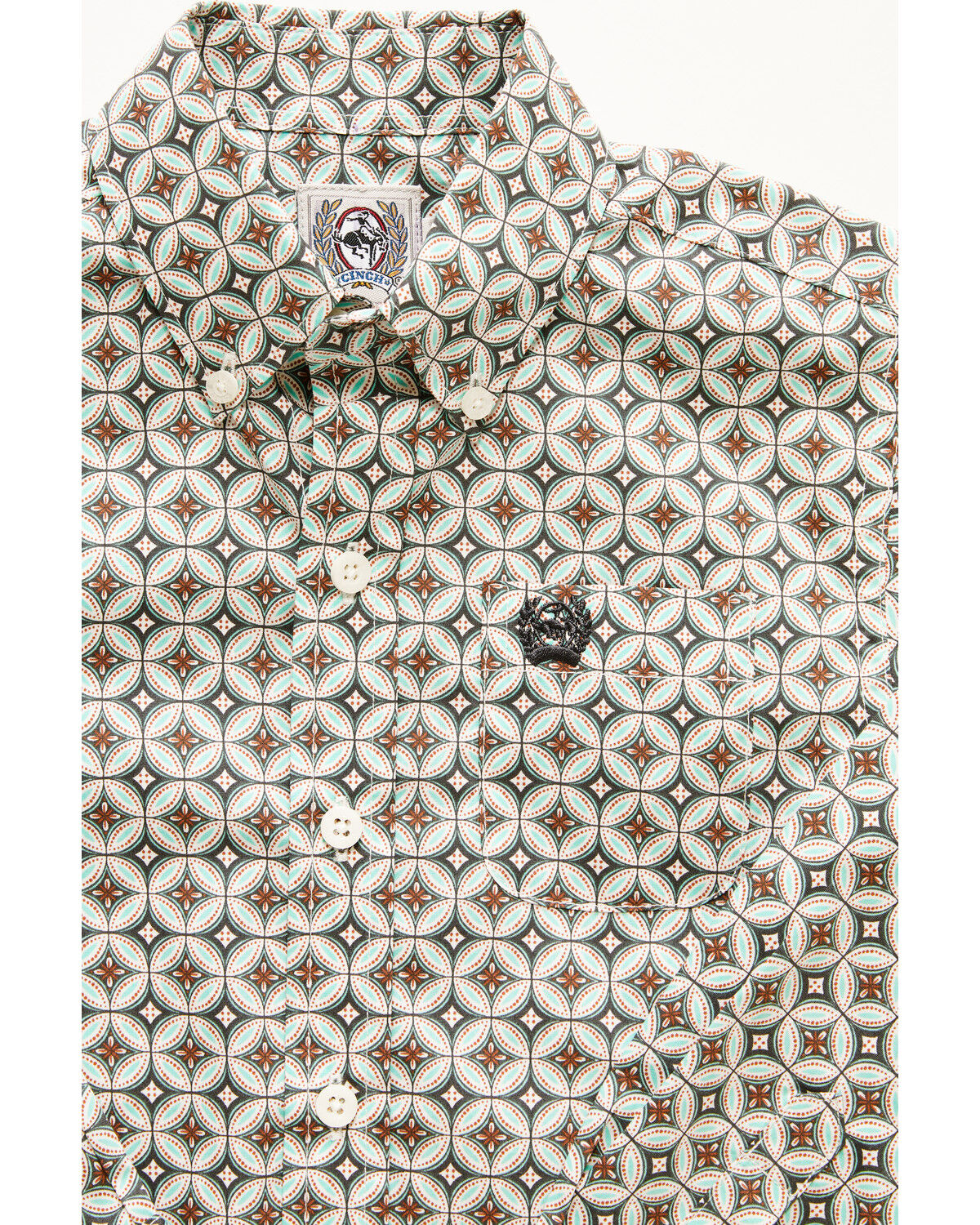 CINCH TODDLER BOYS' GEO PRINT LONG SLEEVE BUTTON-DOWN WESTERN SHIRT