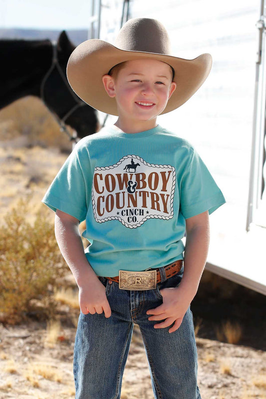 CINCH® BOYS SHORT SLEEVE T-SHIRT ‘COWBOY COUNTRY’