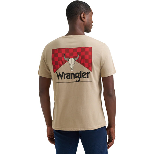 Wrangler Men's Trench Coat Heather Logo Graphic T-Shirt 112375727
