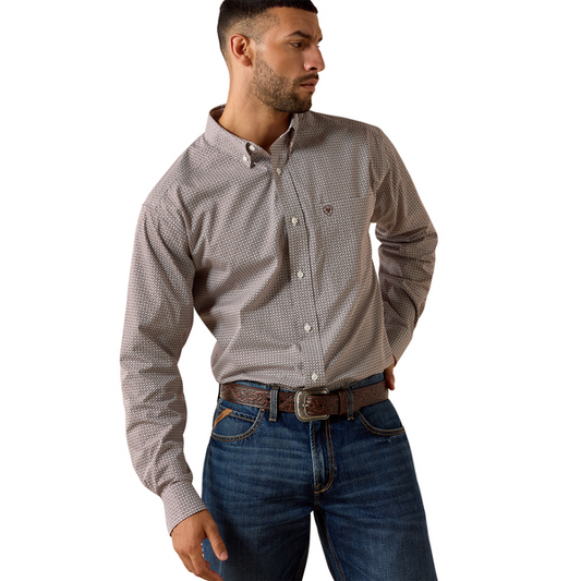 ARIAT WF ALDEN CLASSIC CHESTNUT GEO - MENS SHIRT