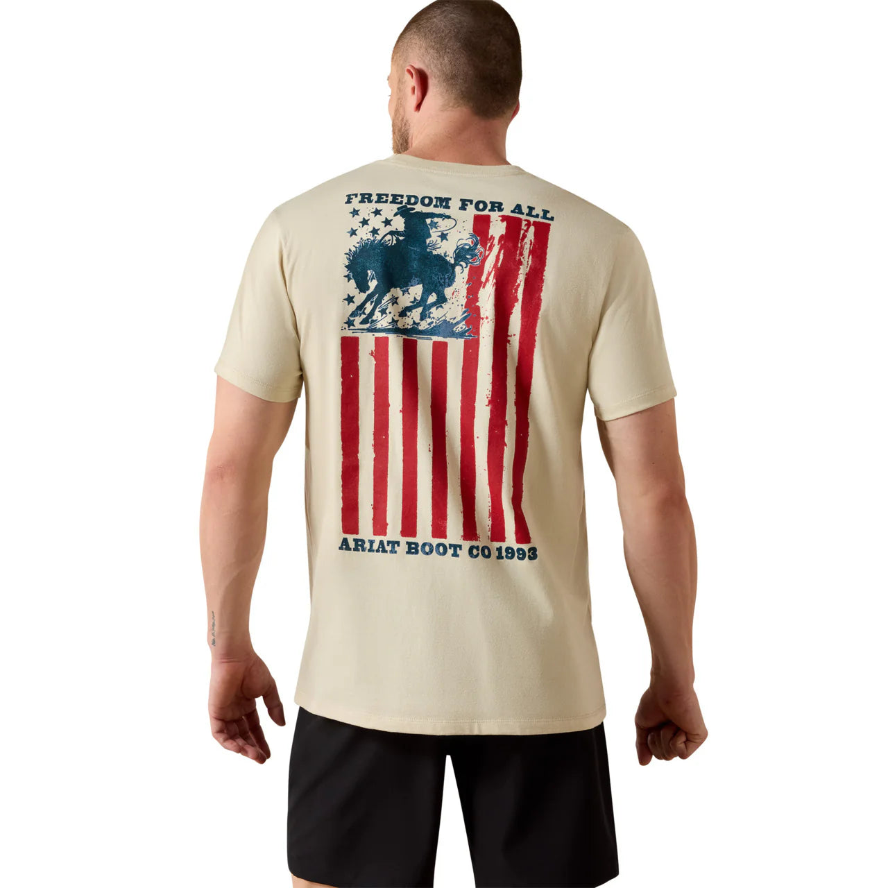 Ariat Men's Split Freedom Painted Graphic Natural T-Shirt