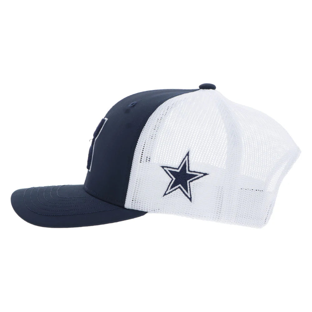 Hooey Logo NVY/WH Dallas Cowboys Cap