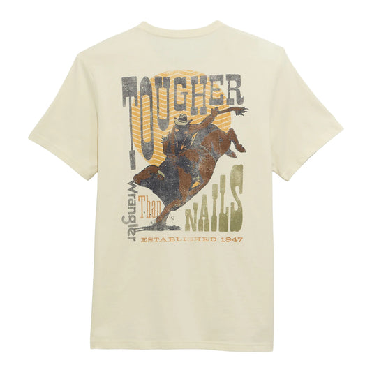 Wrangler Men's Antique White Graphic Pocket T-Shirt