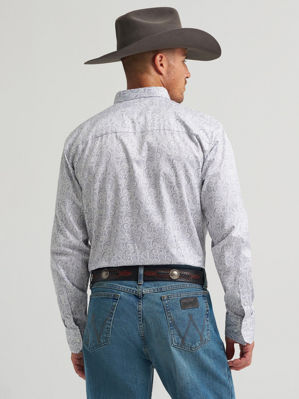 WRANGLER CODY JONHSON PAISLEY CHARCOAL - MENS SHIRT👕✅