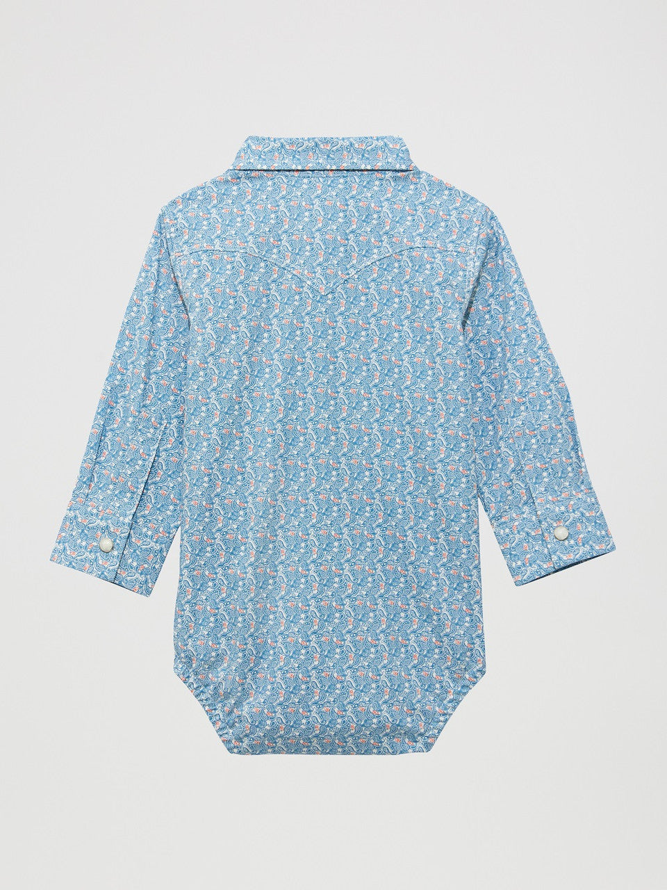 WRANGLER BABY BOY BODYSUIT BLUE PRINT - KIDS BOYS SHIRT