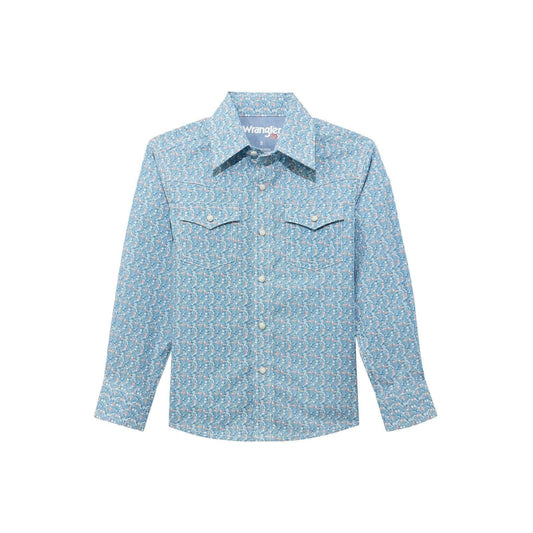 Boys 20X Advanced Comfort Long Sleeve Shirt - Blue✅