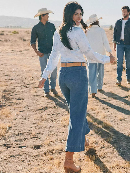 WOMEN'S WRANGLER BESPOKE WIDE LEG CROP JEAN