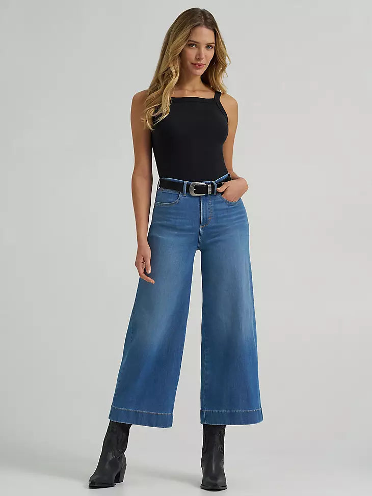 WOMEN'S WRANGLER BESPOKE WIDE LEG CROP JEAN