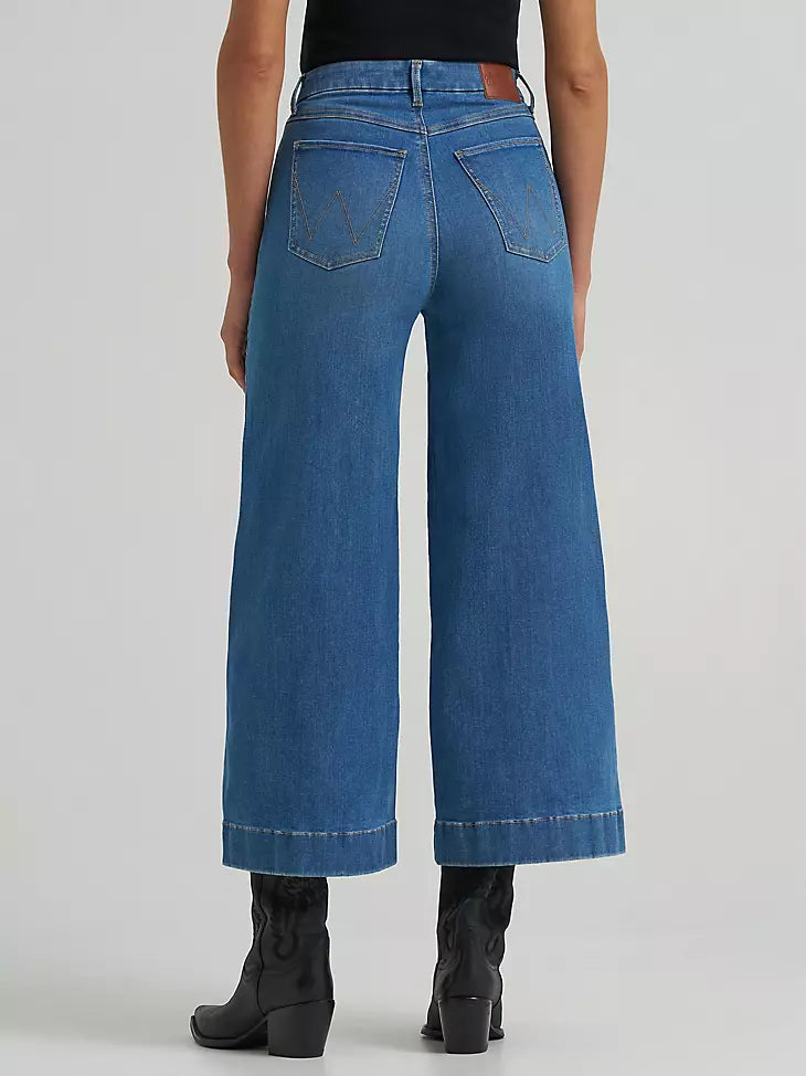 WOMEN'S WRANGLER BESPOKE WIDE LEG CROP JEAN