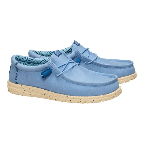 Wally Stretch Canvas- Faded Denim/Boulder Tan