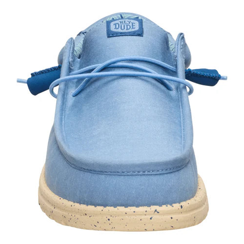 Wally Stretch Canvas- Faded Denim/Boulder Tan