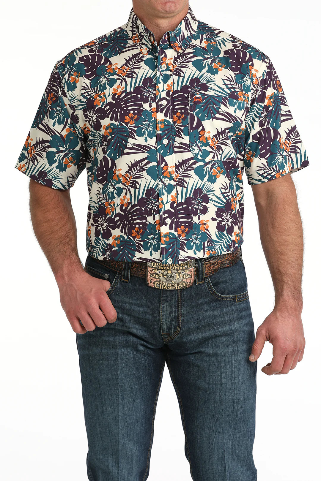 MEN’S CINCH ARENAFLEX BUTTON-DOWN WESTERN SHIRT - MTW1704163