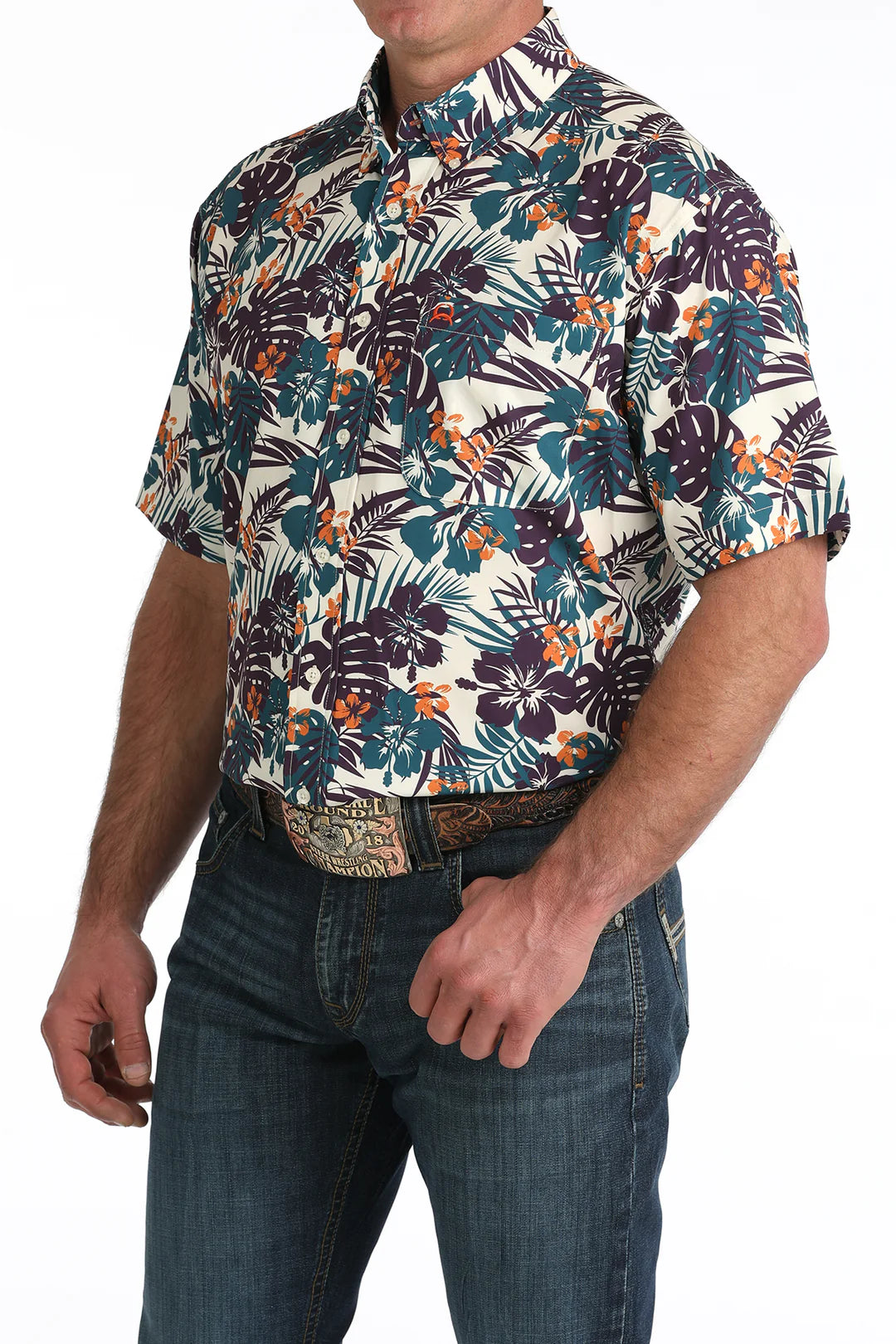 MEN’S CINCH ARENAFLEX BUTTON-DOWN WESTERN SHIRT - MTW1704163