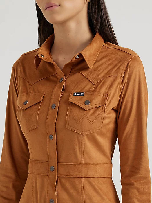 Wrangler Women’s Suede Brown Dress