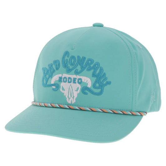 Hooey BAD COMPANY HAT TEAL W/BLUE & WHITE LOGO🧢✅