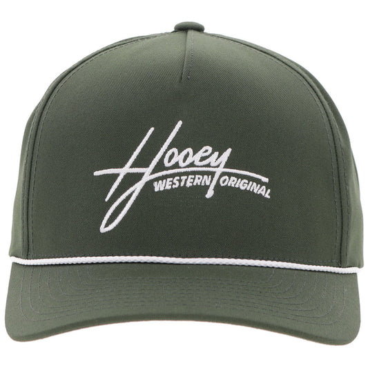 Men's Hooey "Mark Out" Cap Green with White Stitching🧢✅