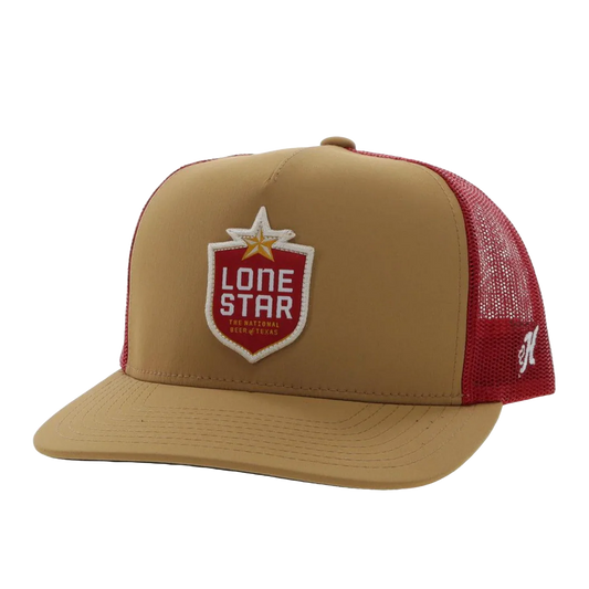 Hooey Lone Star Tan & Red Graphic Trucker 🧢 ✅