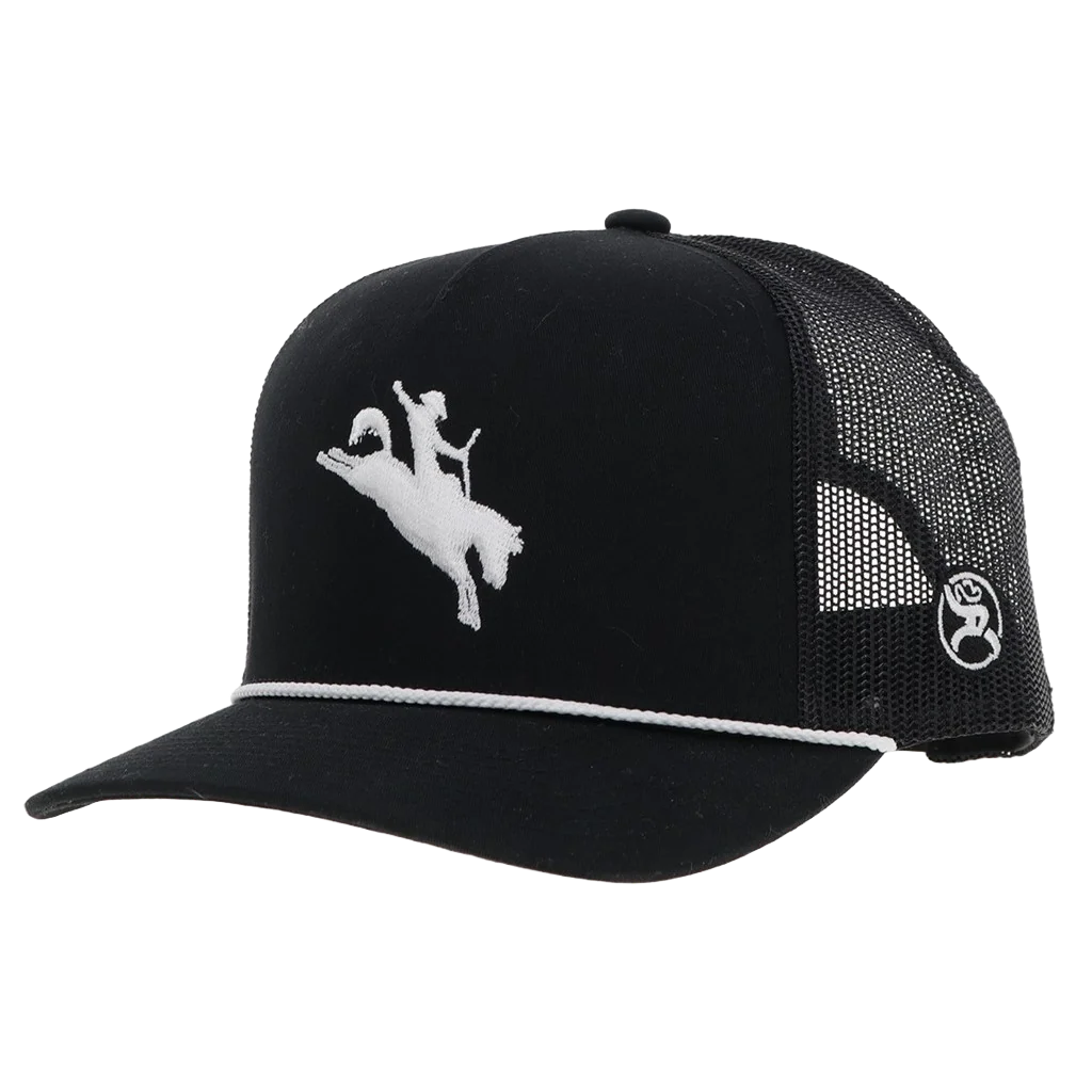 Hooey Men's Whit Western Black & White Trucker Cap 🧢 ✅