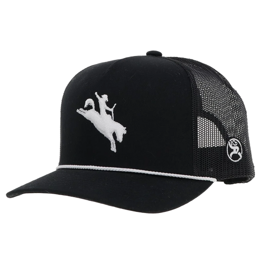 Hooey Men's Whit Western Black & White Trucker Cap 🧢 ✅
