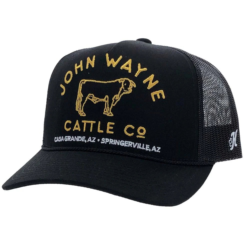 Hooey John Wayne 5-panel Black Snapback 🧢 ✅