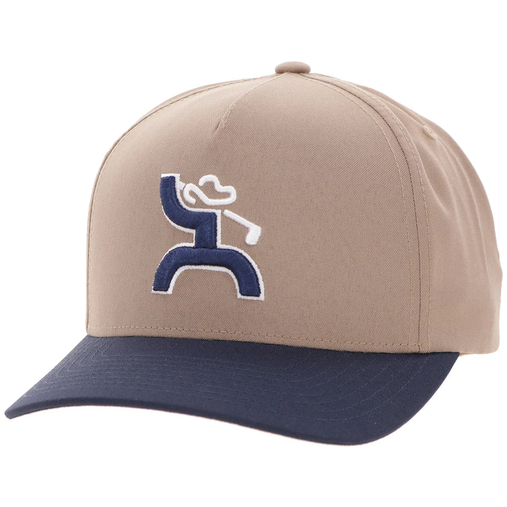 CLASSIC" TAN/BLUE W/ HOOEY GOLF LOGO HAT🧢✅