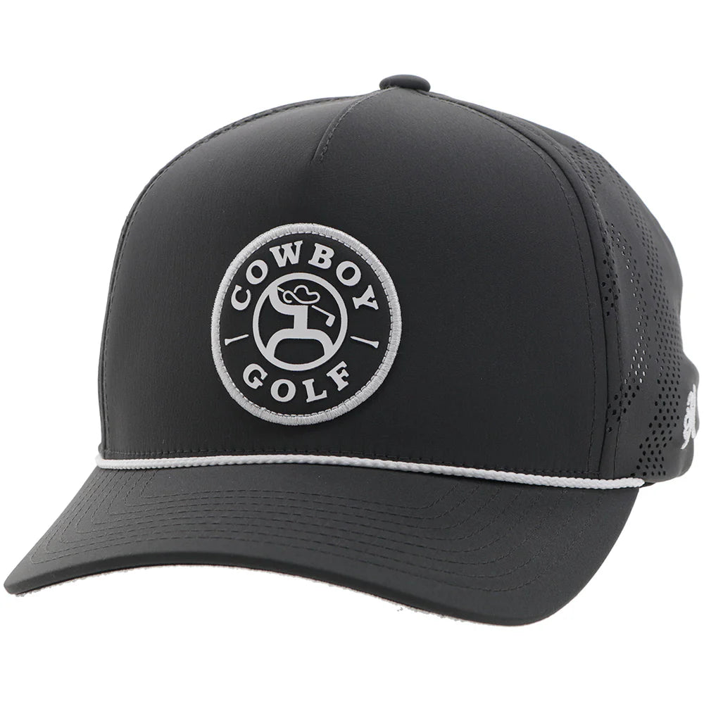 DRAW" HAT CHARCOAL W/BLACK & WHITE CIRCLE PATCH🧢✅