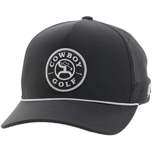 DRAW" HAT CHARCOAL W/BLACK & WHITE CIRCLE PATCH🧢✅