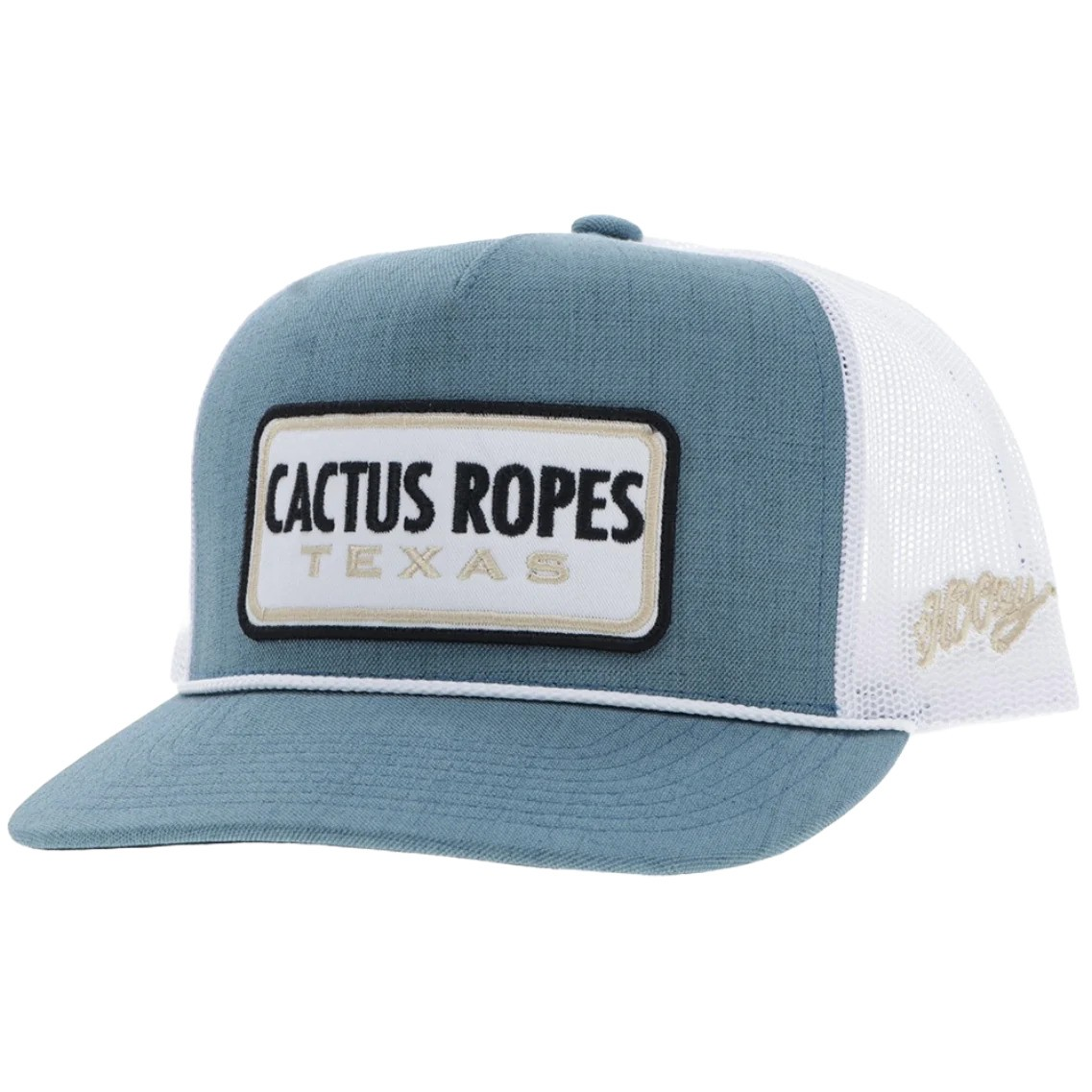 HOOEY TURQUOISE BLACK RECT PATCH - HATS CAP 🧢✅