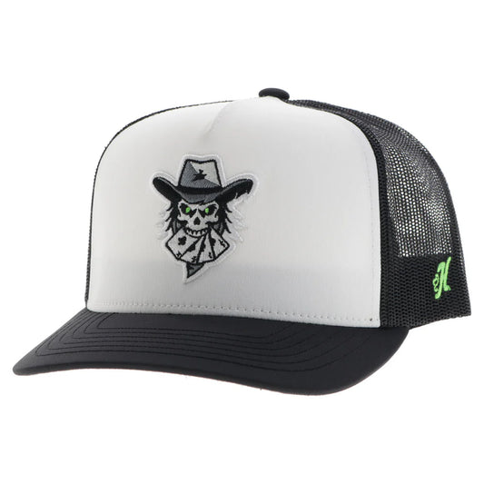 AUSTIN GAMBLERS" HAT WHITE/BLACK W/BLACK & WHITE LOGO🧢✅