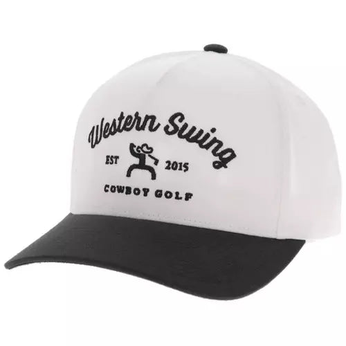 Hooey Western Swing Adjustable Hat Blk /wht🧢✅
