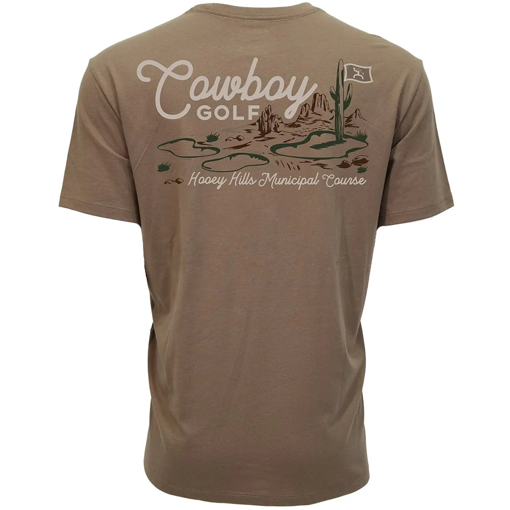 HOOEY HILLS" BROWN COWBOY GOLF T-SHIRT👕